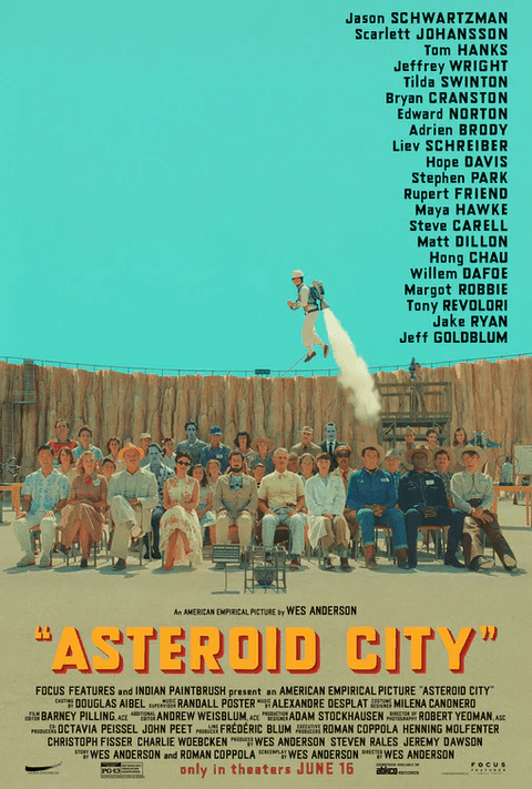 Movie poster for Asteroid City