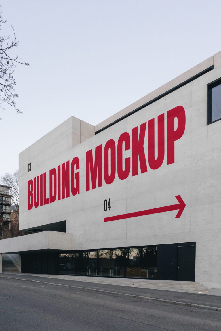 Free Building Wall PSD Mockup