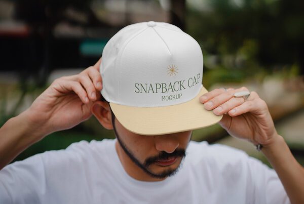 Free Snapback Cap PSD Mockup