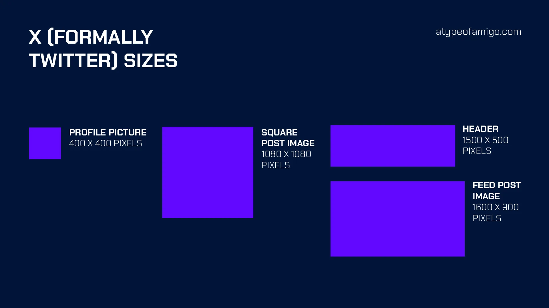 X sizes. post sizes for social media 2024