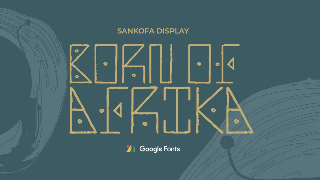 Sankofa, an African Rooted Free Font
