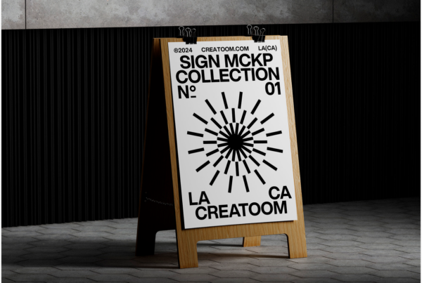 Free Sidewalk Sign Sandwich Board Mockup