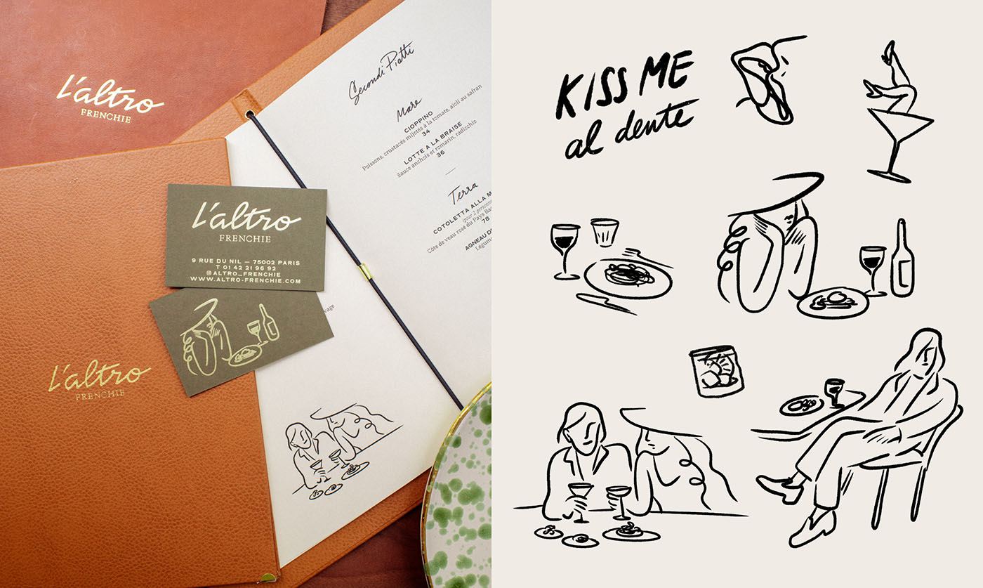 Abmo, french studio presents L'altro frenchie branding. A project featured by A Type of amigo