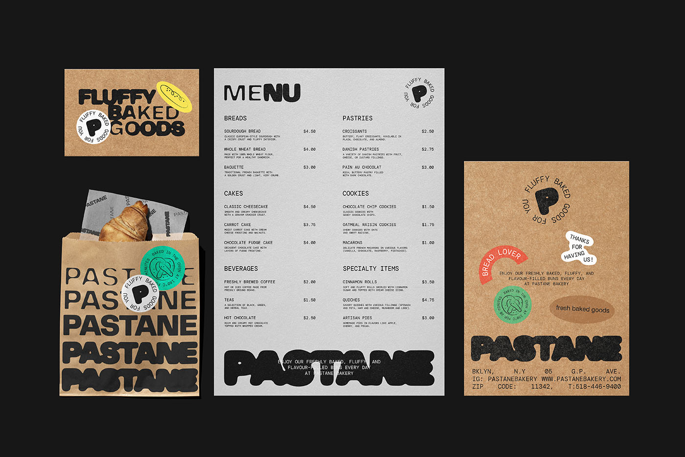 Pastane Branding, a project by Mubariz Yusifzade. Showcased by A Type of Amigo, We are the amigo every graphic designer, art director, and creative needs, the friend who shares top free design resources, news, and inspiration with them.