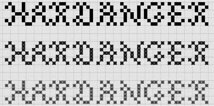 Hardenger Pixel Font Created by Agathe Millet