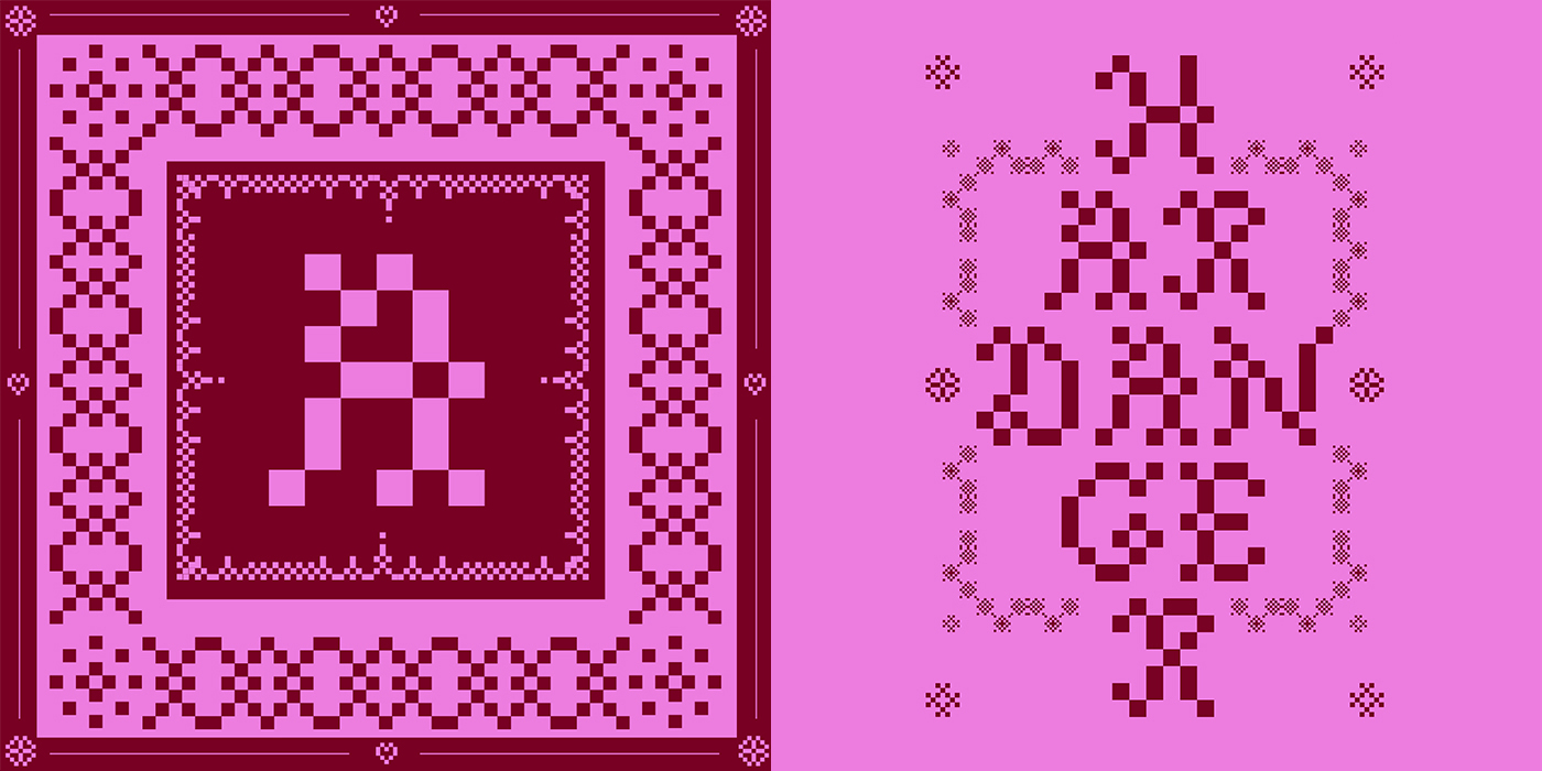 Hardenger Pixel Font Created by Agathe Millet