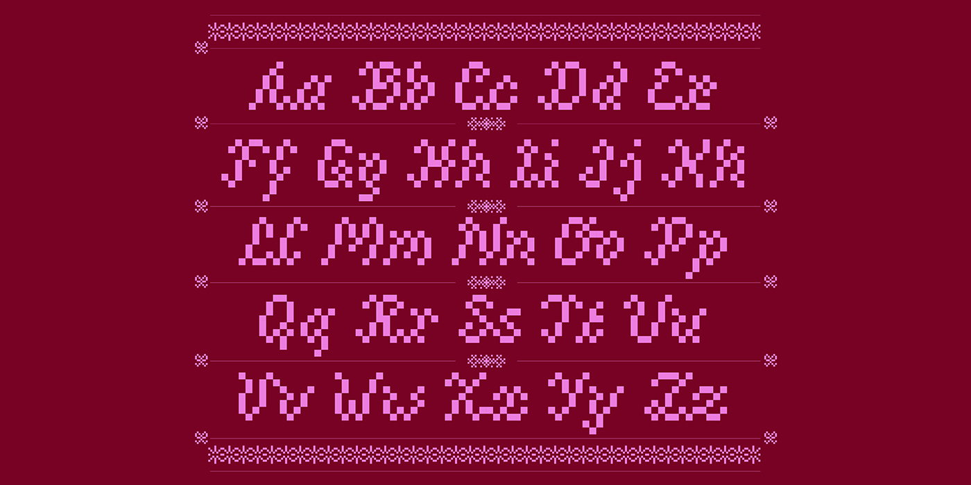 Hardenger Pixel Font Created by Agathe Millet