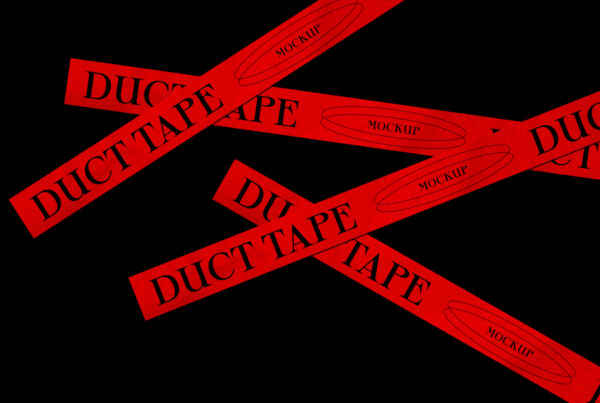 Free Duct Tape Mockup by Creatoom