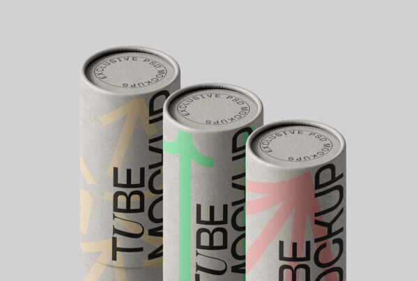 Free Cardboard Tubes Mockup by Creatoom