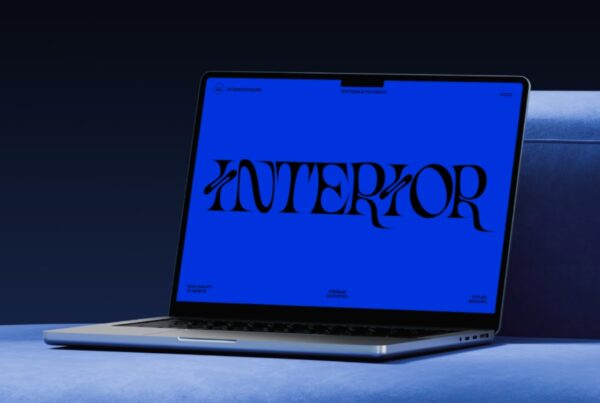 Free Interior Macbook Mockup