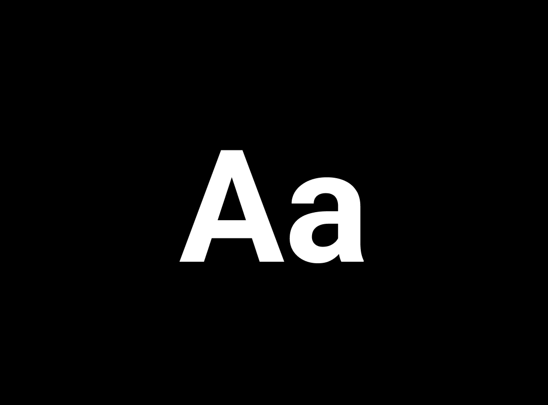 Graphic showcasing the letters 'Aa' in the Roboto font, representing its geometric skeleton and friendly curves.