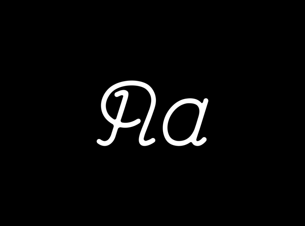 A graphic showcasing the uppercase letter 'A' and the lowercase letter 'a' in the Feroniapi Medium Italic typeface.