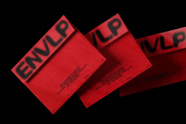 A front-view of a closed paper envelope centered on a dark, moody background with subtle lighting.