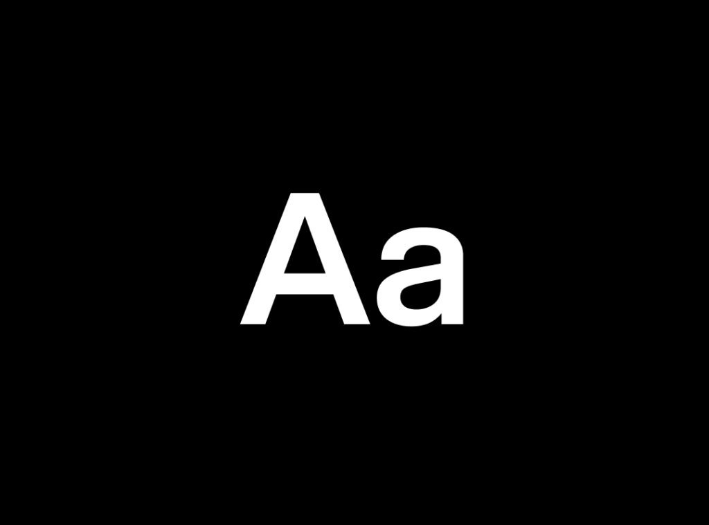 Minimalist graphic of the Aspekta font showing the letters "Aa" in uppercase and lowercase on a clean background.