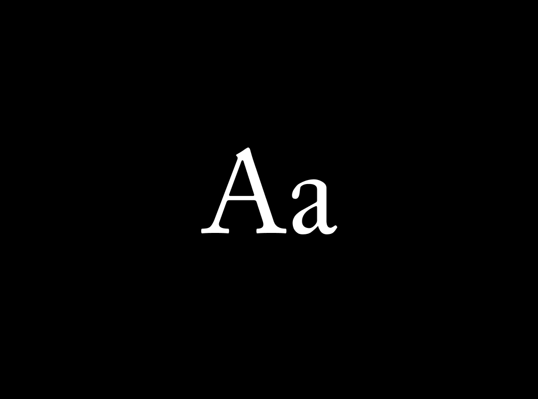 A classic serif graphic displaying the letters Aa in the Junicode font.