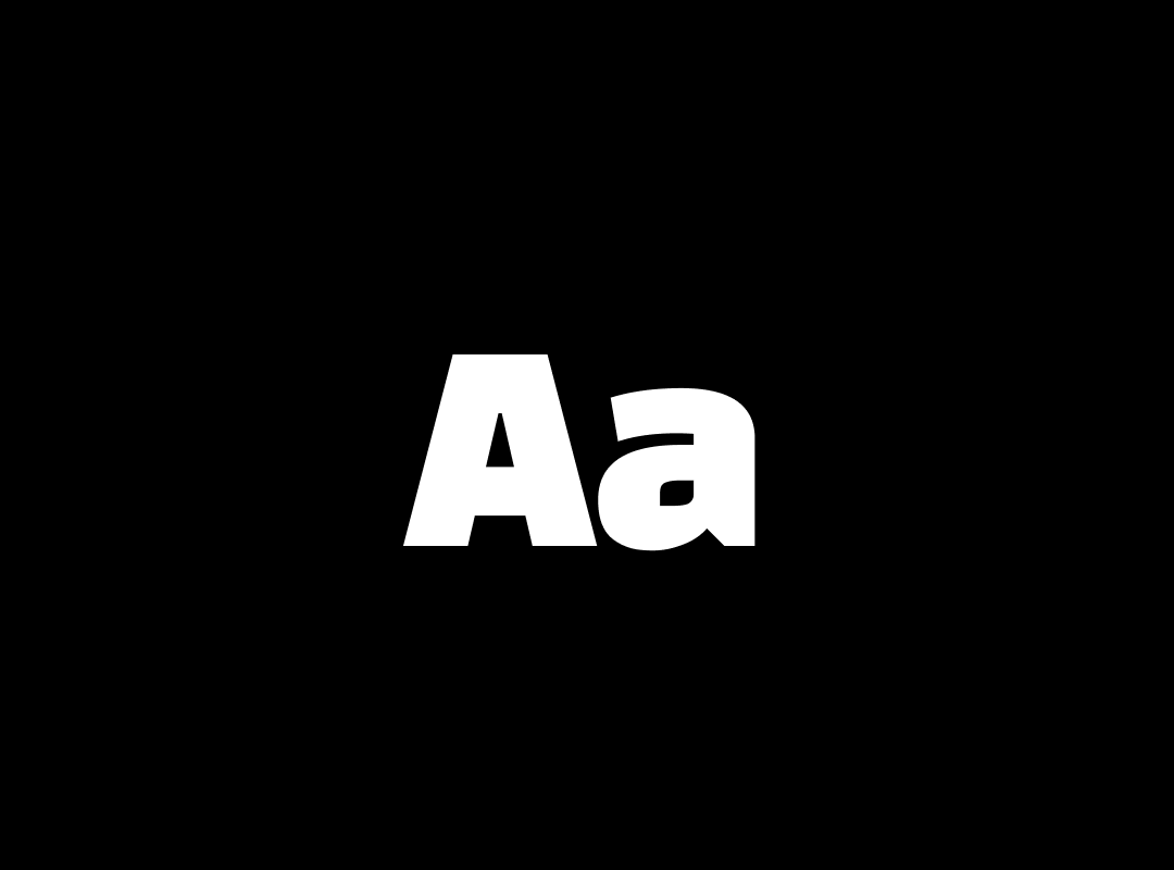 Minimalist graphic featuring the letters Aa displayed in the bold, square-proportioned Changa One display font against a solid background.