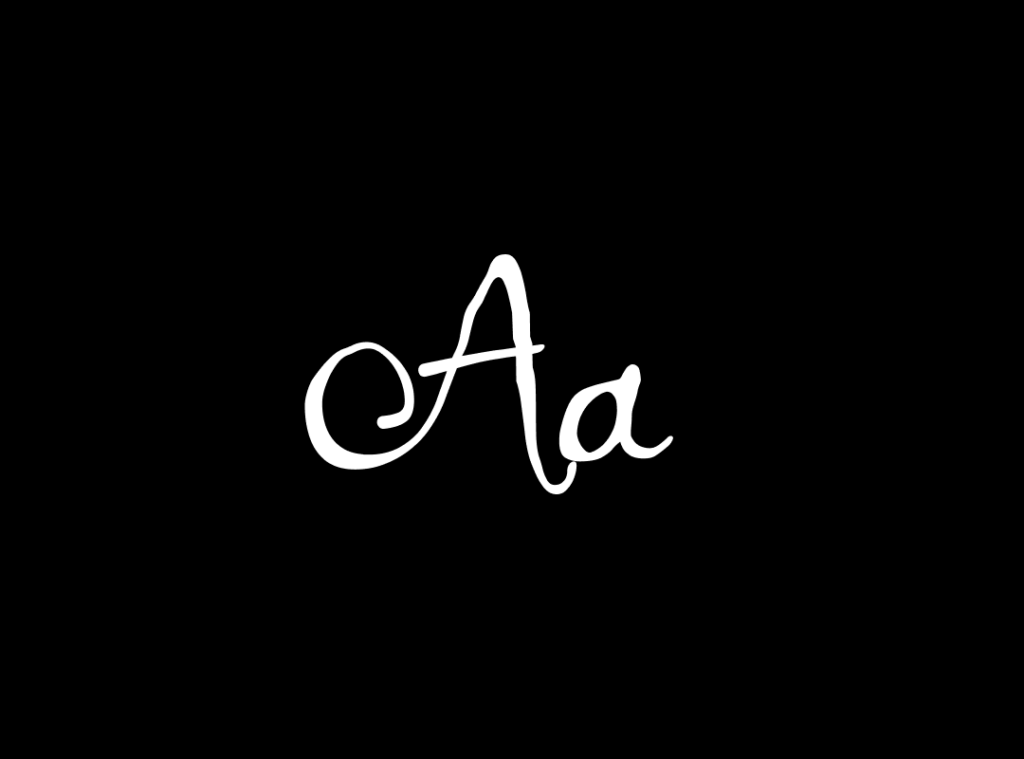 Graphic displaying the letters Aa in uppercase and lowercase, instead of the font name.