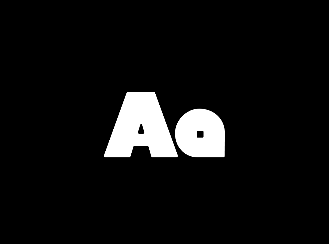 Graphic displaying the uppercase and lowercase letters "Aa" in the Coaster Sans typeface.