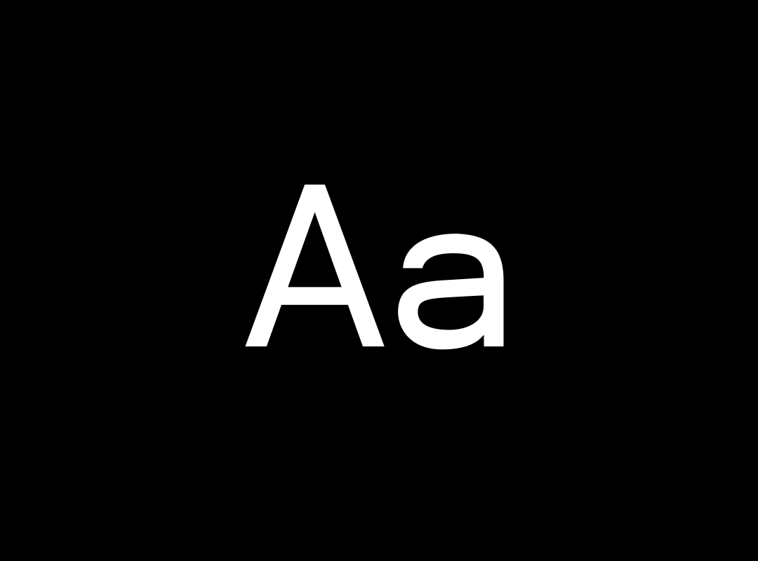 Graphic displaying the uppercase and lowercase letters "Aa" in the Hibana typeface.