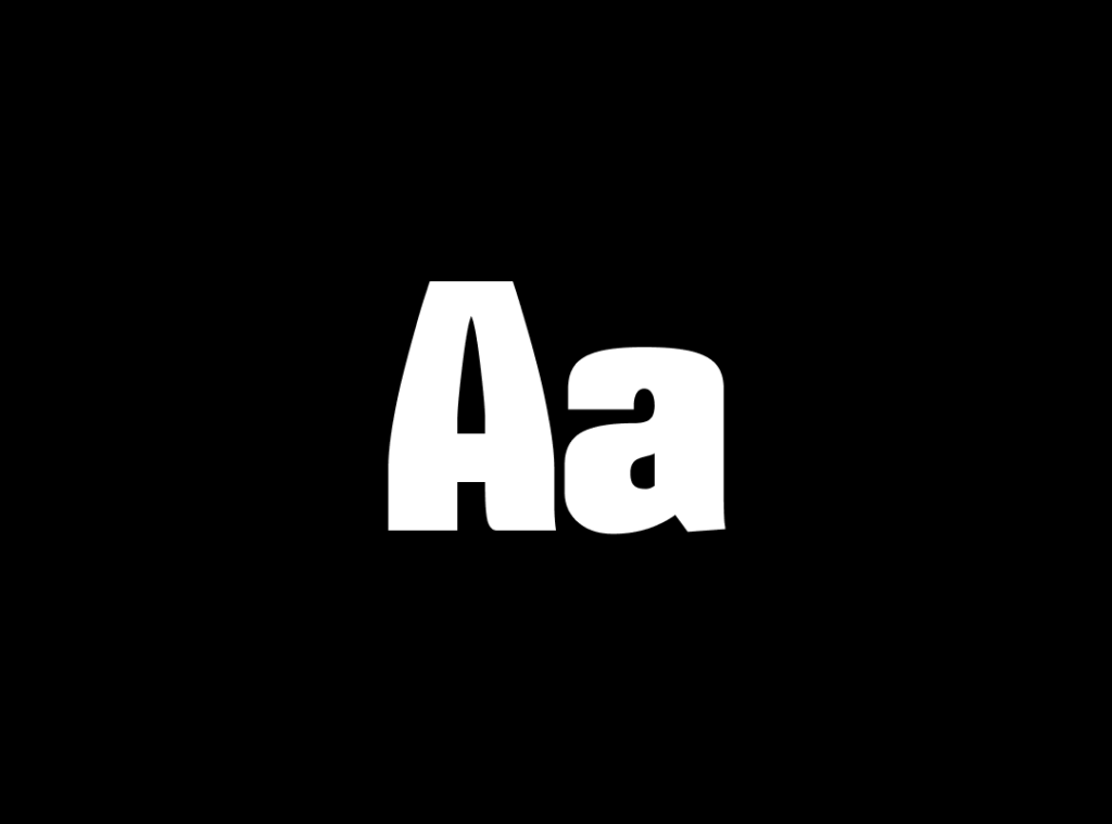 Graphic design showing the letters "Aa" set in the bold geometric display typeface Mikodacs by glukfonts on a solid neutral background.