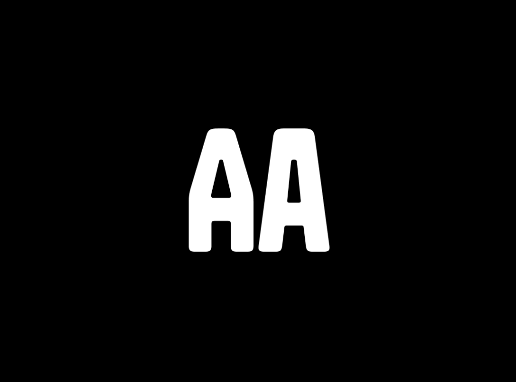 Graphic displaying the uppercase and lowercase letters Aa.