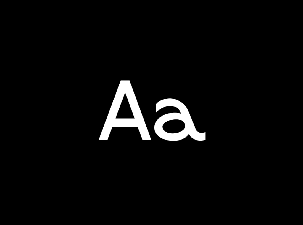 Graphic showcasing the bold uppercase and lowercase letters "Aa" in the Nighthawk display typeface.