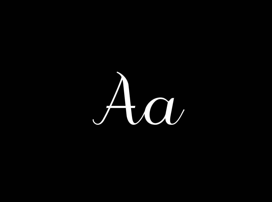 Graphic illustration showcasing the uppercase and lowercase letters 'Aa' in Odstemplik font.