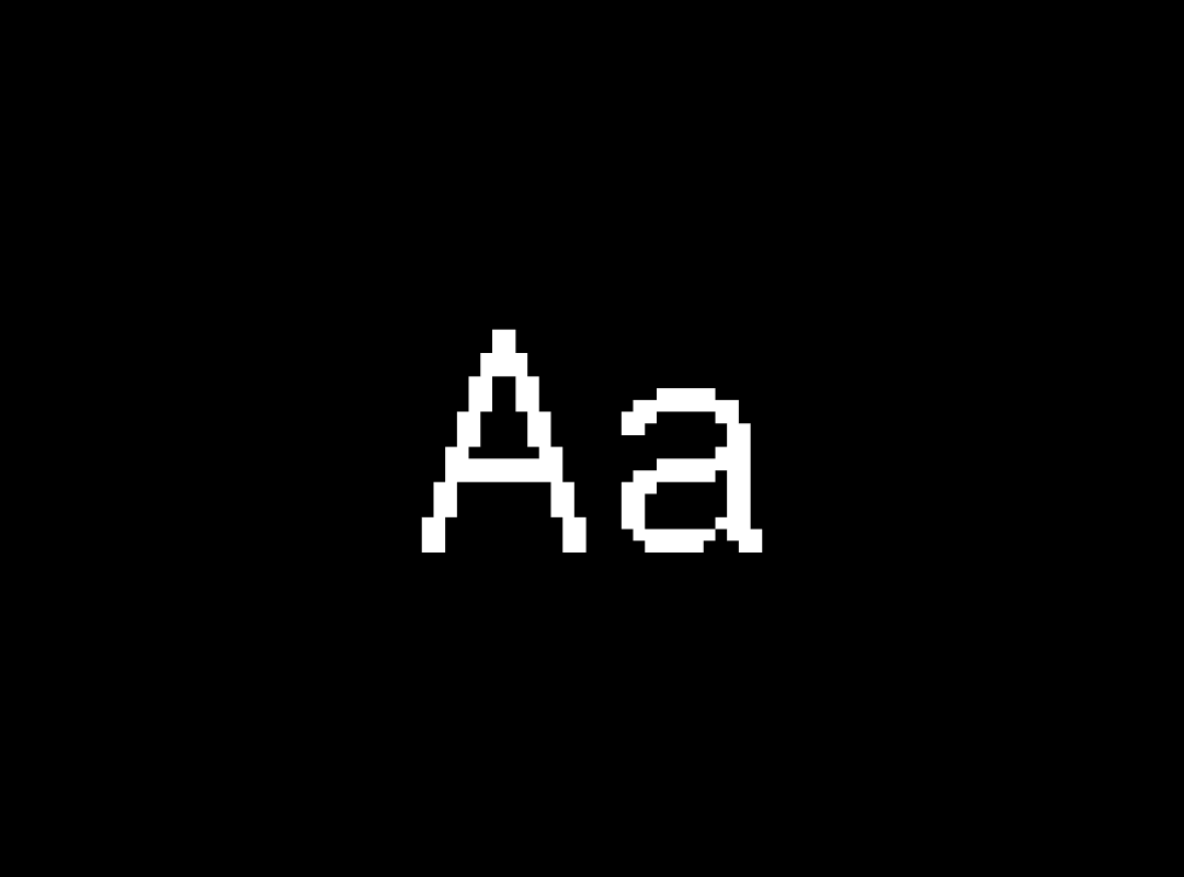 Graphic showcase featuring the letters "Aa" set in the Geist Pixel typeface against a clean, minimal background.