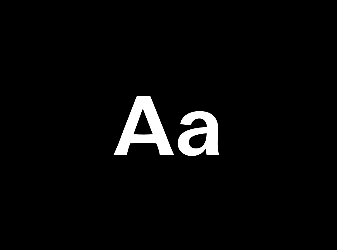 Graphic showcasing the letters "Aa" set in the Valley Sans typeface against a clean, minimal background.